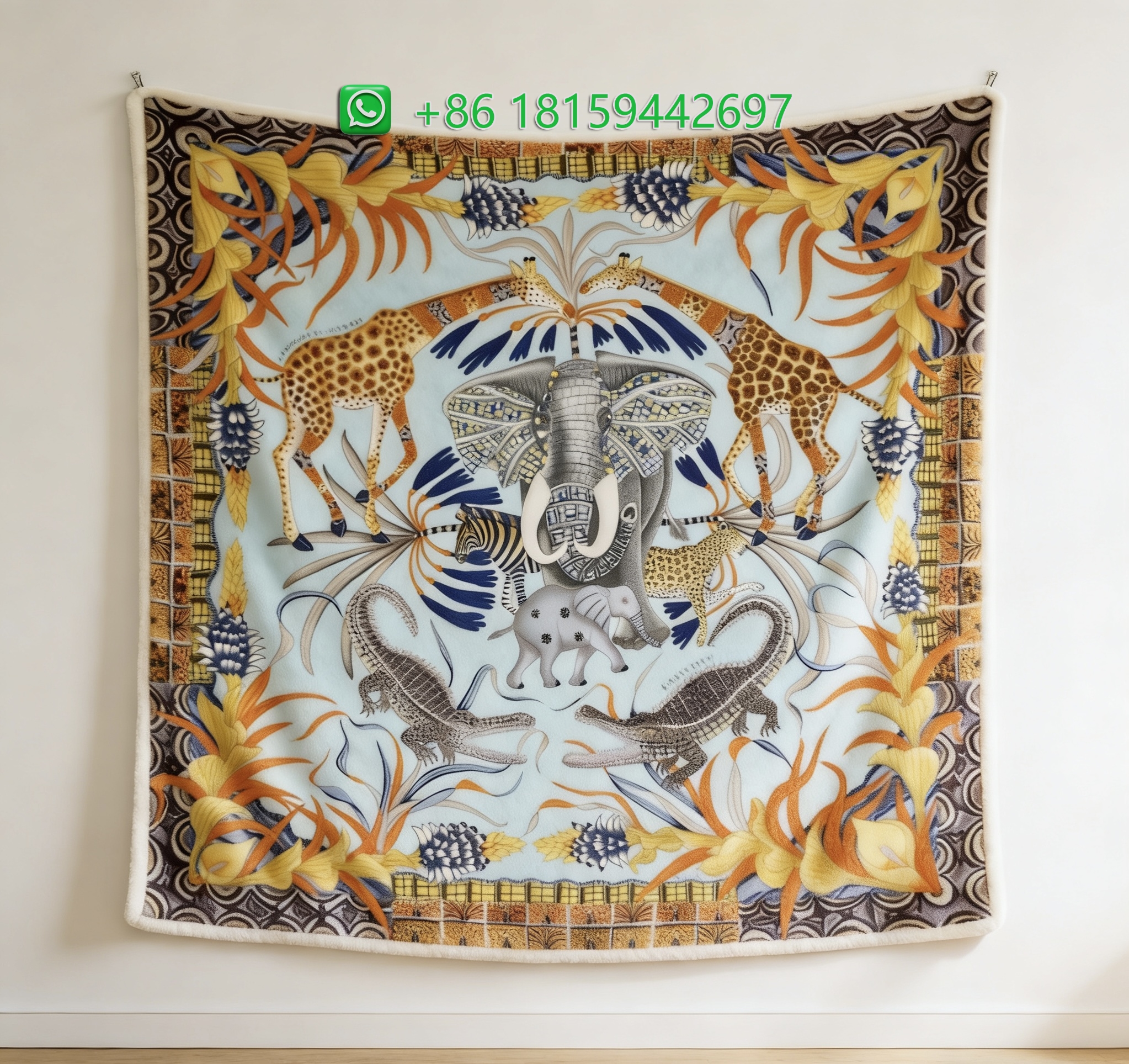 Hermes Throw Blankets
